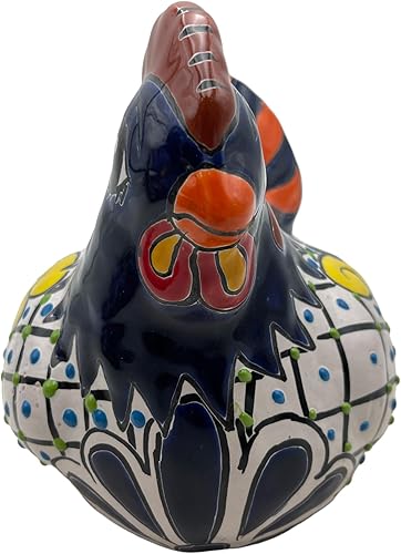 Miniatura 2 de Talavera - Maceta de pollo para cerámica, multicolor, hecha a mano, arte popular, pintada a mano, maceta de animales para decoración del hogar,
