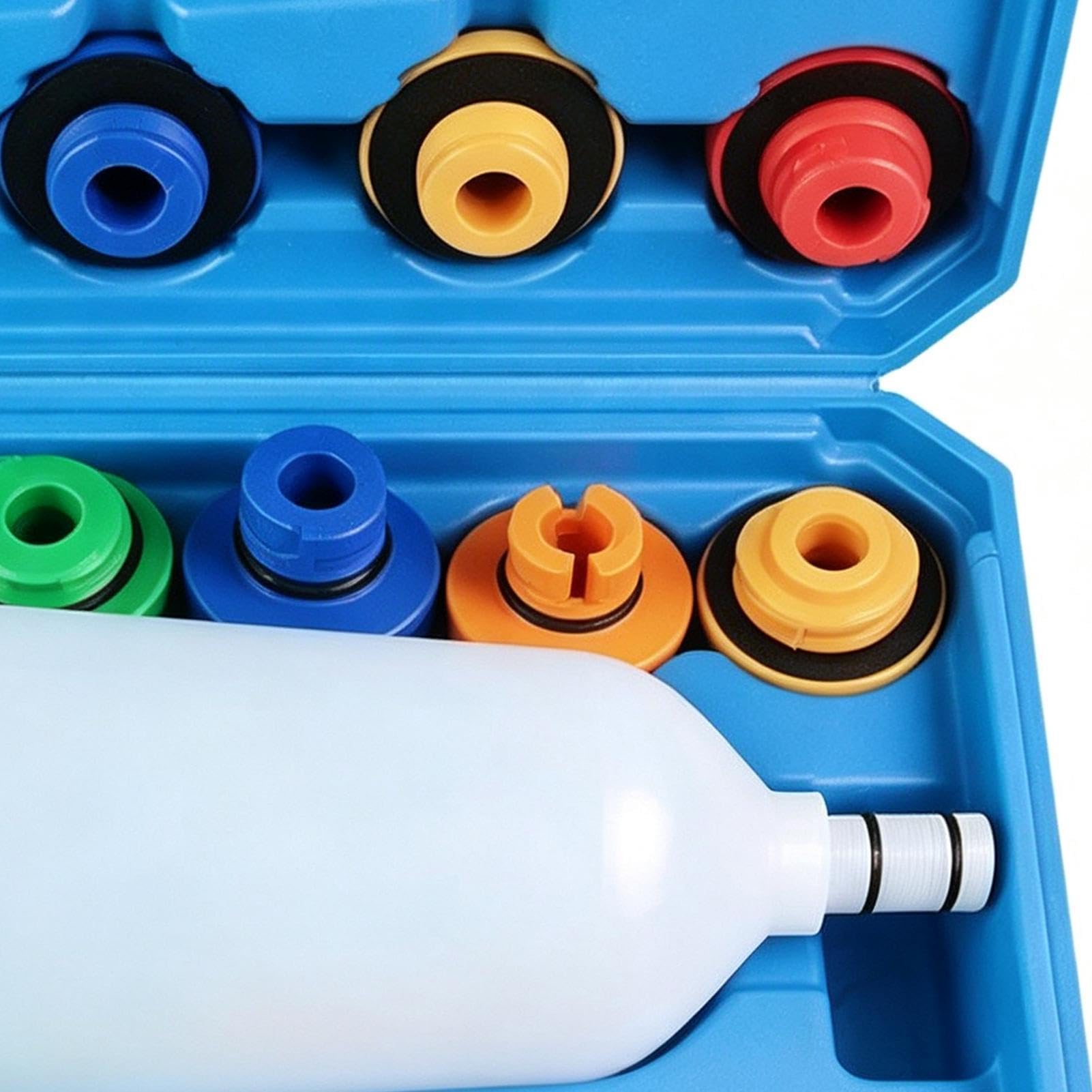Embudo Para Aceite Del Motor 16 piezas juego de embudo con purga flexible, | Kit llenado refrigerante radiador Para Vehículo SUV RV De Refrigeración Del Motor Purga Reparación La