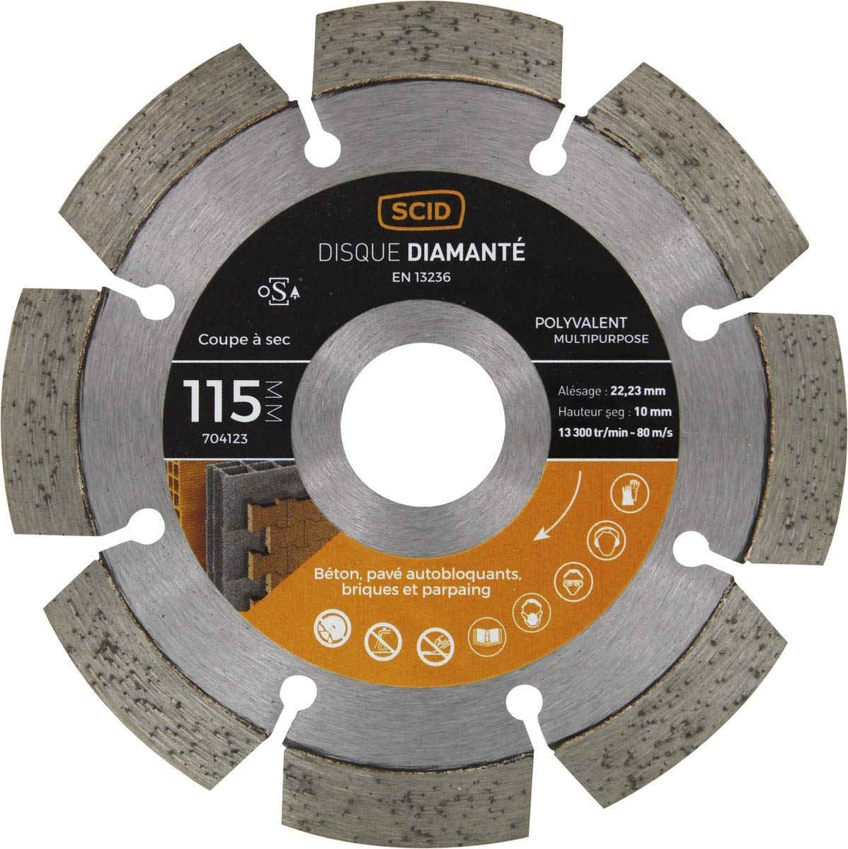 Disco Diamante polivalente profesional scid – Muela Diámetro 125 mm