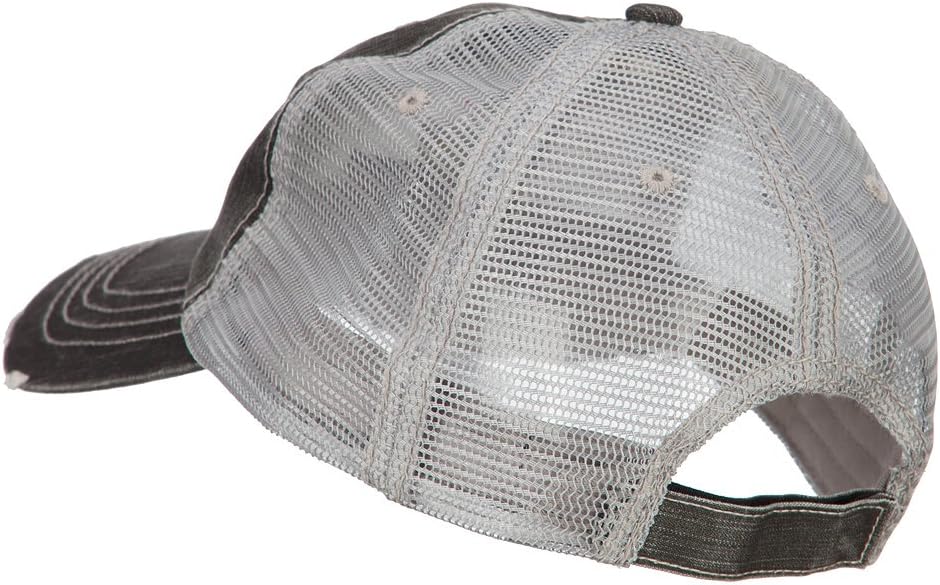 Fishing Papa Embroidered Low Profile Cotton Mesh Cap