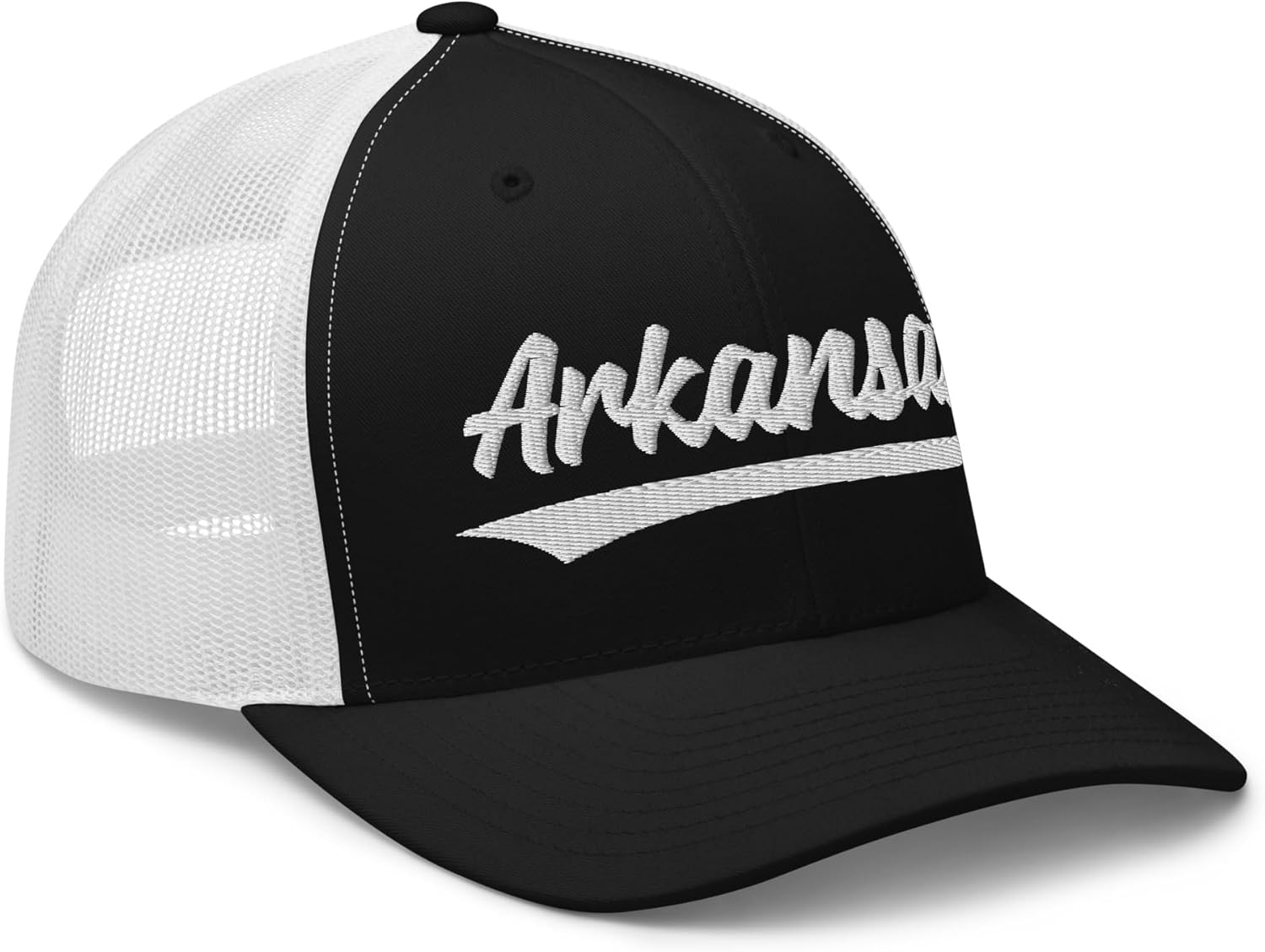 Vintage Arkansas Sports Script Mesh Retro Arkansas Trucker Hat Cap
