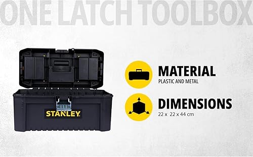 Miniatura 4 de STANLEY Caja de herramientas esenciales (16 pulgadas), solución de almacenamiento duradera con bandeja extraíble y organizadores, para