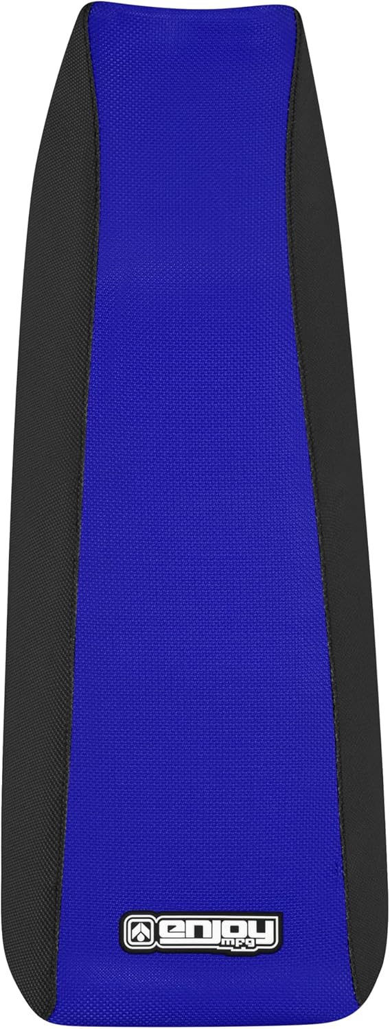 Enjoy Mfg Seat Cover - Compatible with Suzuki DR 250 DR 350 DR350 Logo - #289 (Black Side Standard) (Black/Blue Standard)