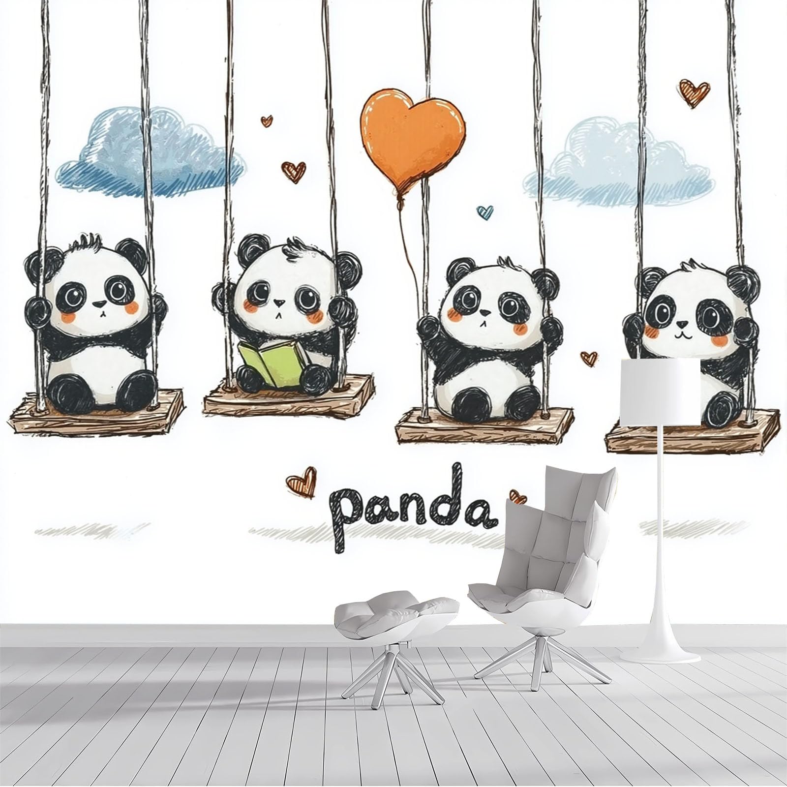 Papier peint panoramique animaux poster decoration murale salon chambre 200x140
