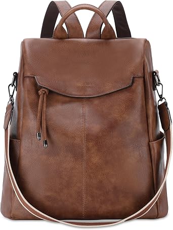 VX VONXURY Backpack Purse for Women Leather Anti-Theft Backpack With Detachable Shoulder Strap Fashion Women Handbag
