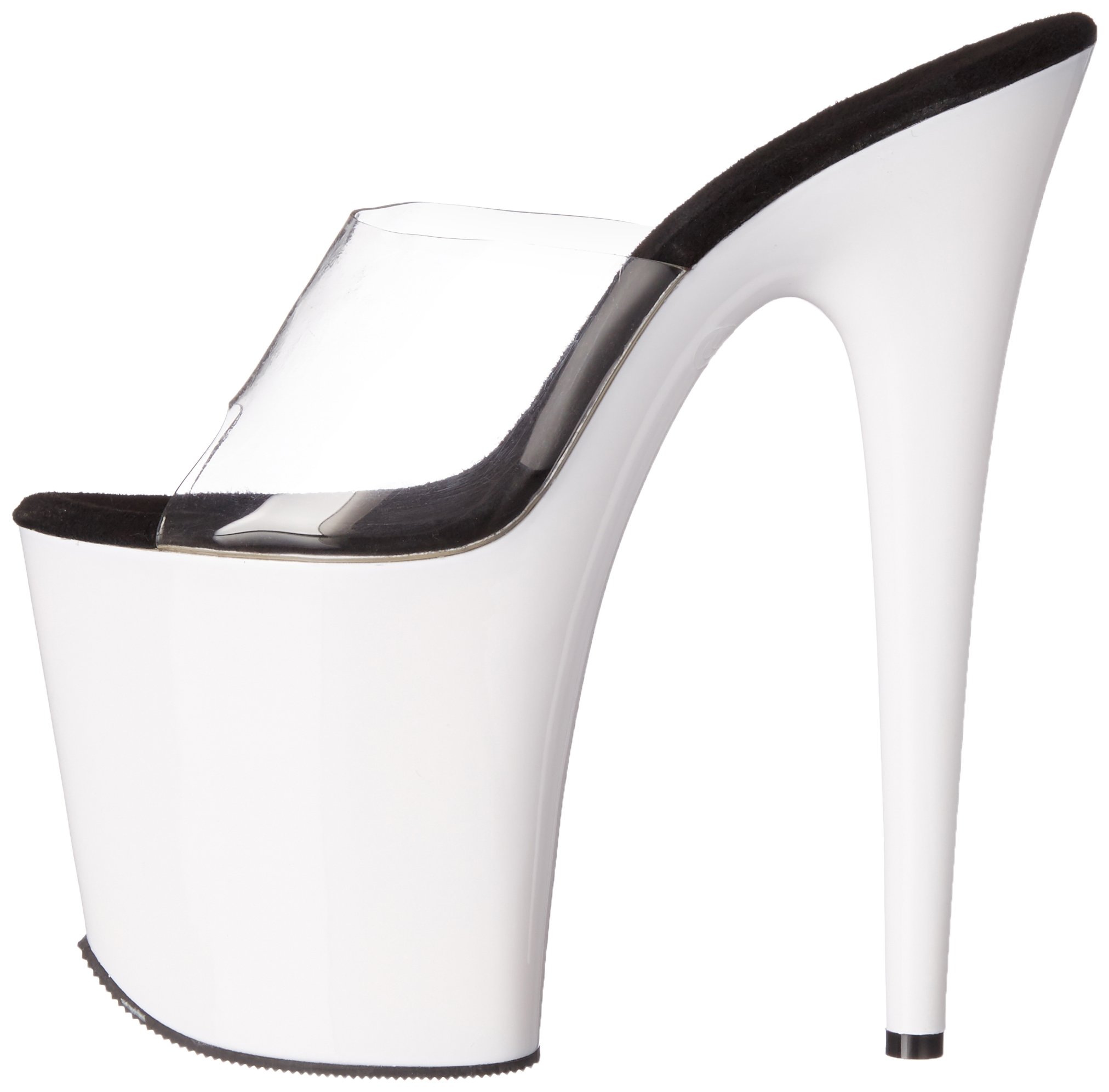 Pleaser FLAMINGO-801UV Clr/Neon Wht UK 5 (EU 38)