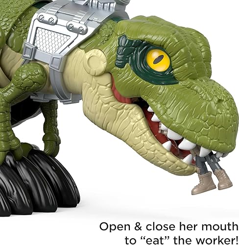 Miniatura 5 de Fisher-Price Imaginext Jurassic World - Juego de figuras de dinosaurio Mega Mouth T. rex para juegos de simulación, niños preescolares a partir de 3