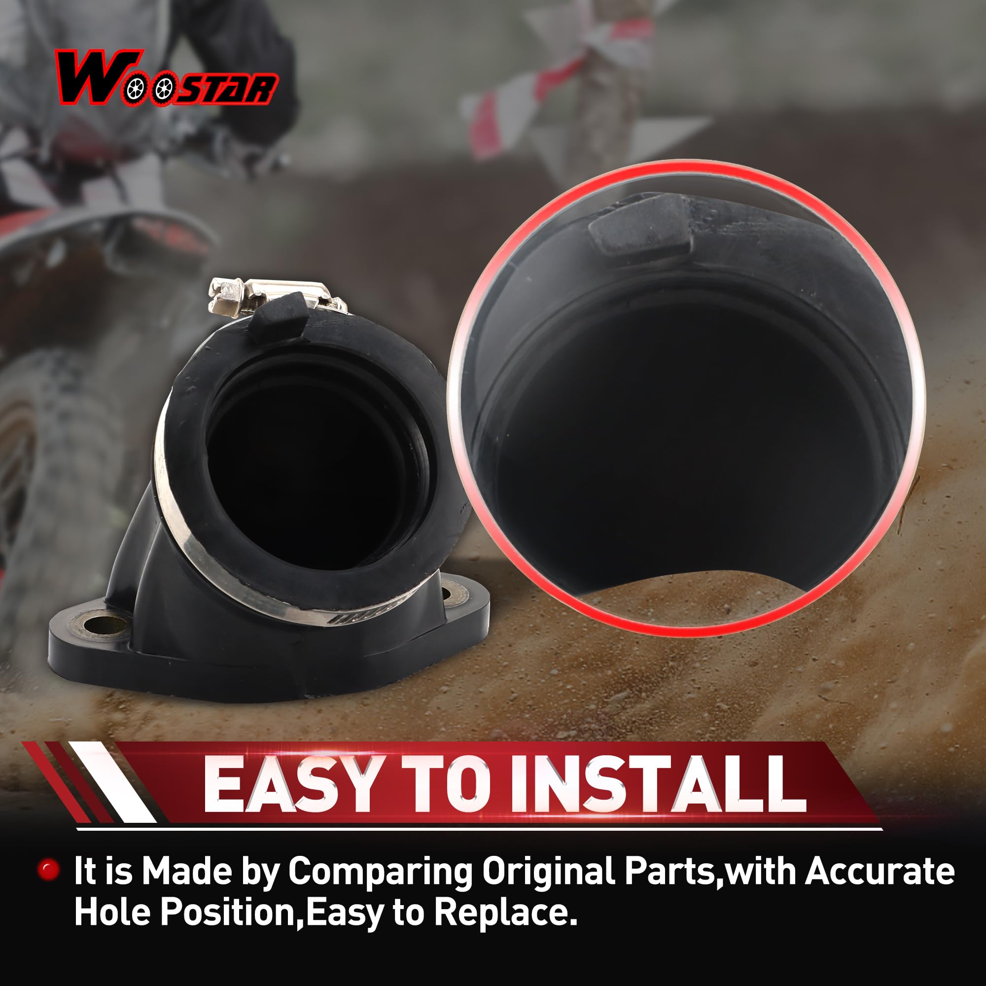 WOOSTAR Carburatore Tubo Collettore di Aspirazione Sostituzione per Polaris Scrambler 500 Sportsman 500 ATV OEM #3085809