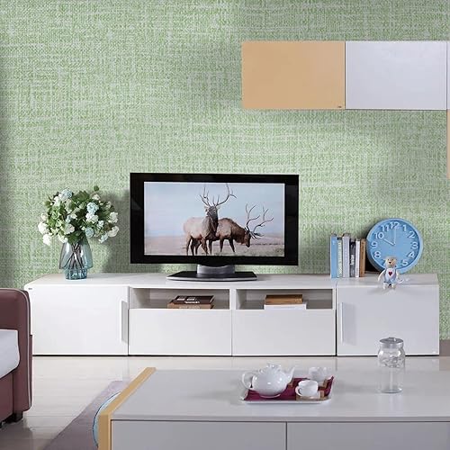 Miniatura 3 de WAPANE Papel tapiz autoadhesivo de lino sintético para armariosencimeras de 15.7 x 78.7 pulgadas, papel adhesivo de lino sintético para