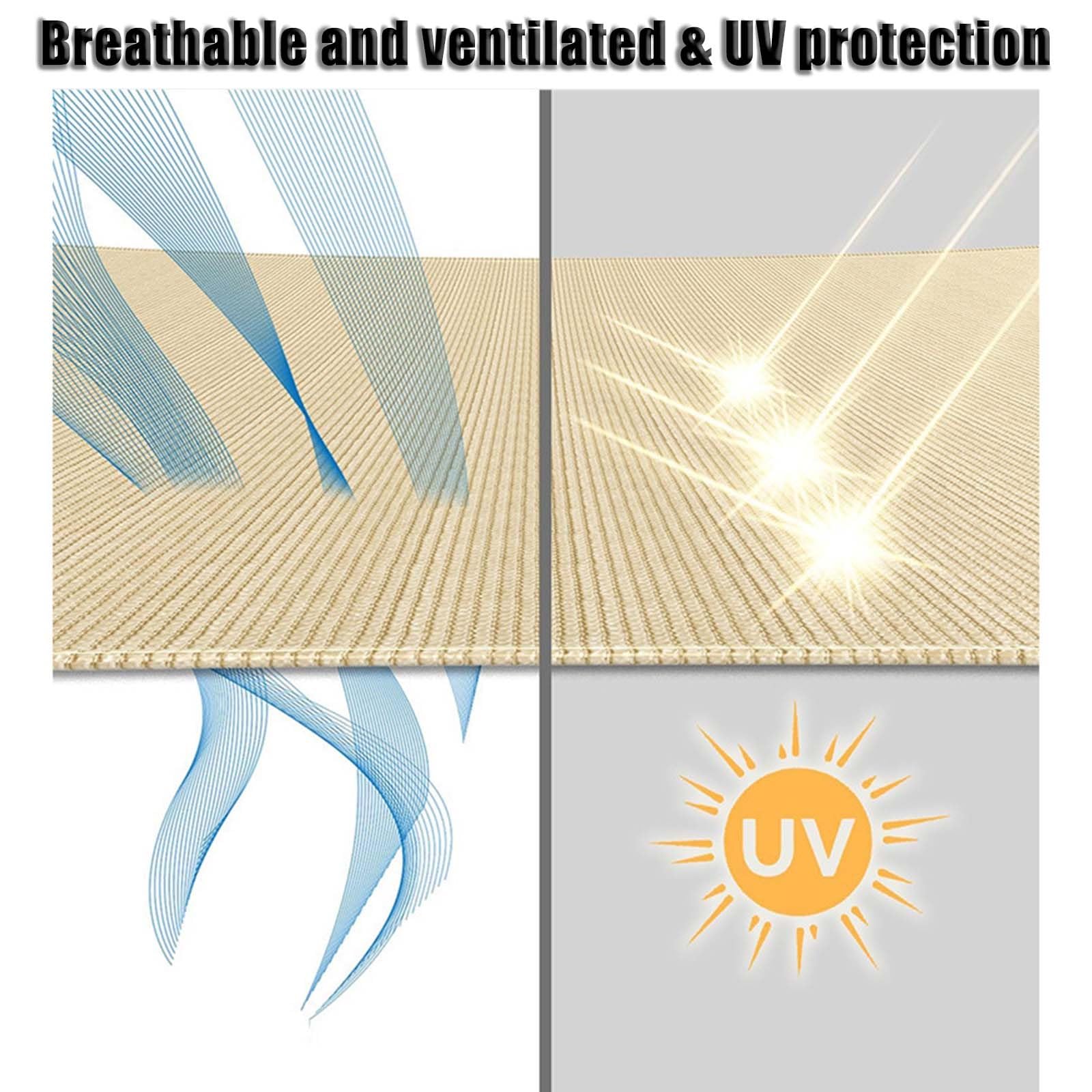 Żagiel Przeciwsłoneczny 195 x 195 x 195 cm HDPE Z 90% Filtrem Uv, Oddychająca, Z Luźną Liną Żagiel Ogrodowy, Zadaszenie Tarasu, Trójkątny Zadaszenie Na Baseny, Imprezy, Niebieskie niebo