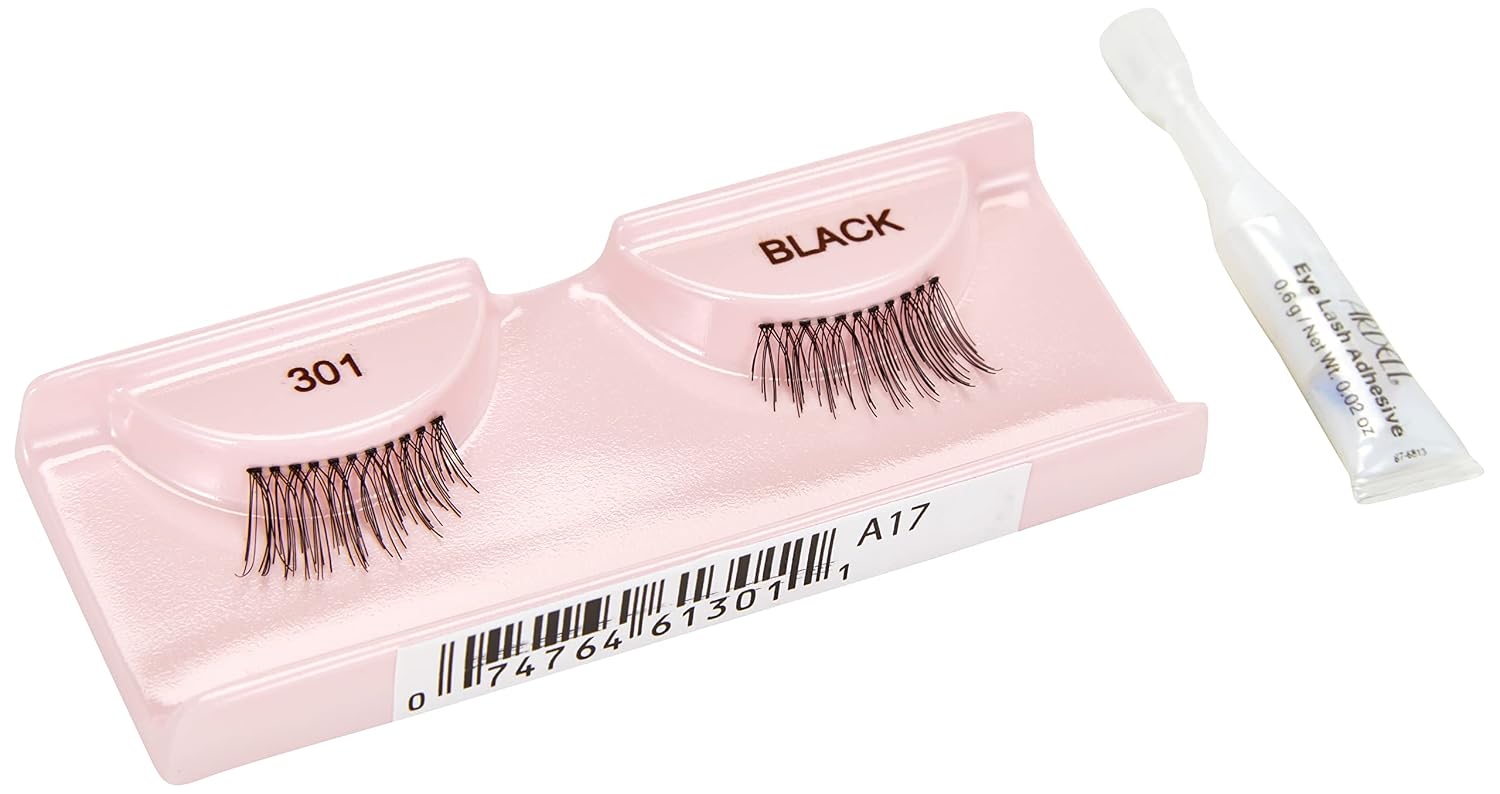 Andrea Strip Lashes, Accent Lash #301, (61301) 1 Pair (Pack of 4)