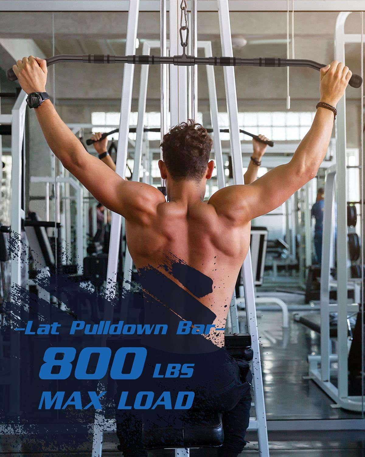 LAT Pulldown Bar, Cable Curl Bar Attachments for Gym, 33" Tricep Press Down Bar for Pulley System, LAT Pull Down Bar, LAT Bars Cable Machine Attachments for Weight Lifting (Heavy LAT Bar 47.2in) : Sports & Outdoors