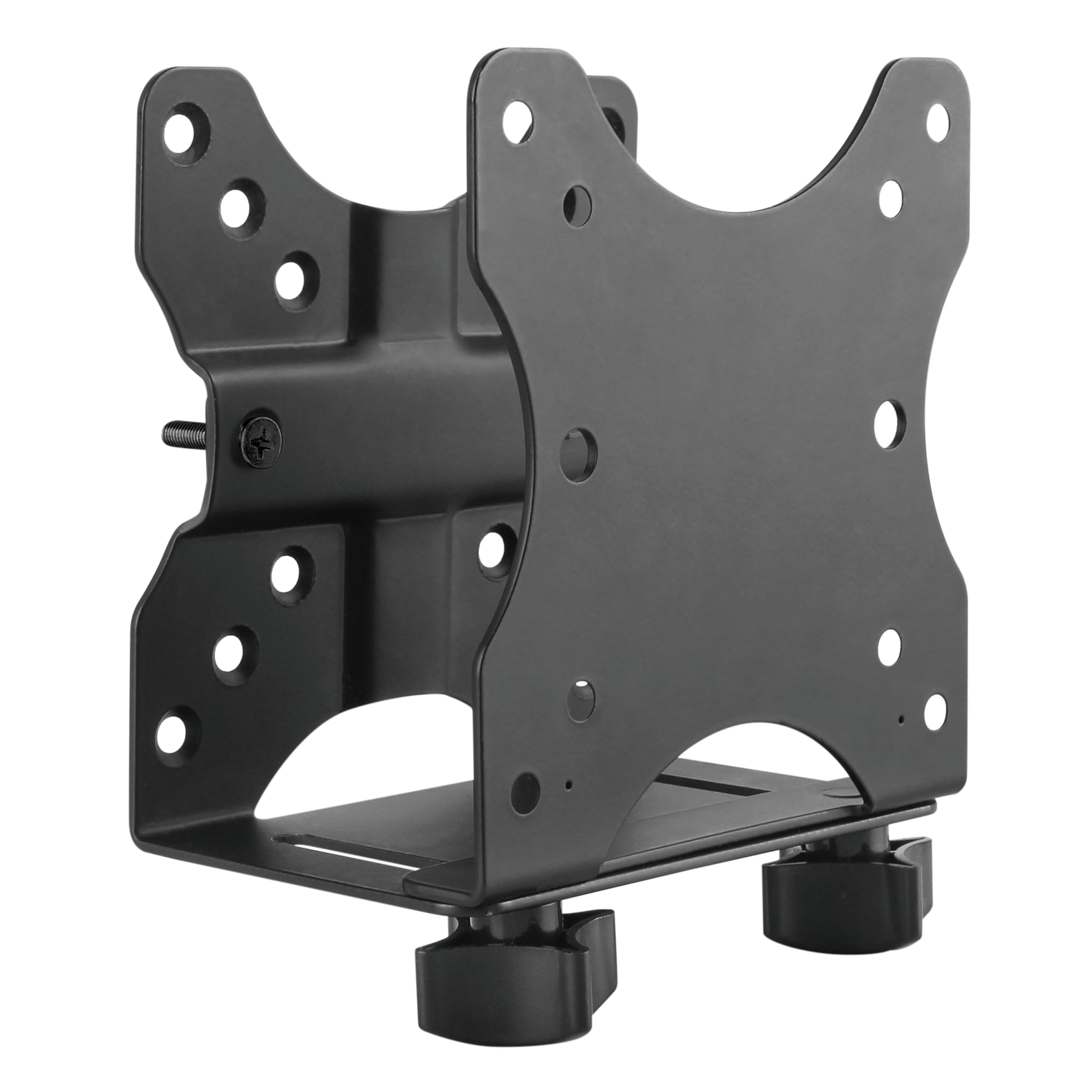 RICOO Thin-Client mount TRH-01 Bracket compatible with Intel NUC & Mini PC Computer holder for Monitor Stand or Under desk attachment for mini desk-top VESA 75x75 100x100 Black