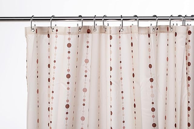 Croydex Dotty Textile Shower Curtain,1800 x 1800mm