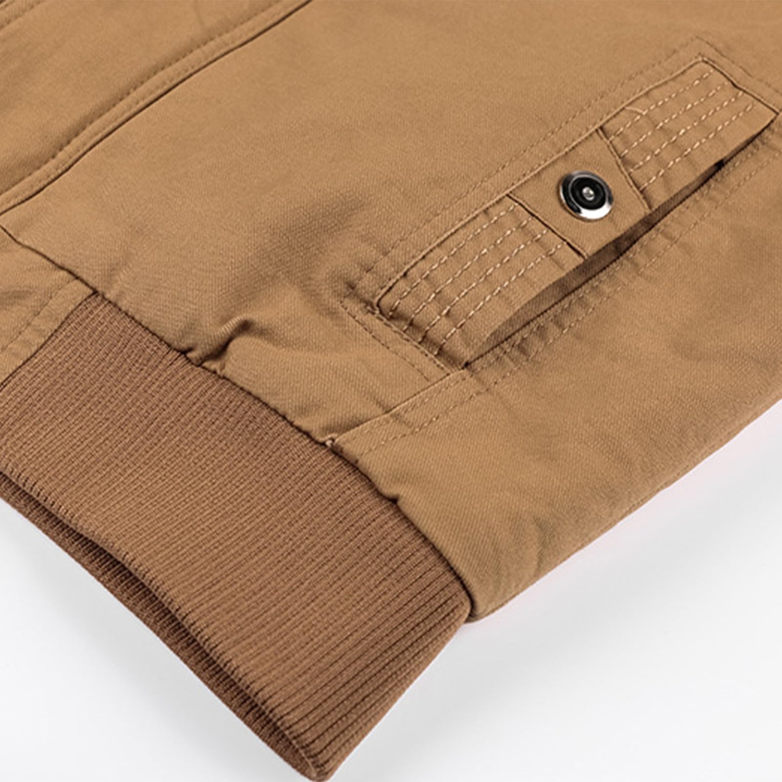 Générique Manteau Homme 2026 Décontracté Capuche Épaisse Poches Zippées Automne Hiver (Army Green, XXXXXXL)