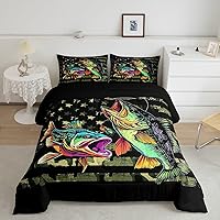 Vista 23 de Juego de Edredón de Axolotls Tamaño Individual, Juego de Ropa de Cama Azul Rosa para Niños de 2 Piezas con 1 Funda de Almohada, Edredón de Plumón