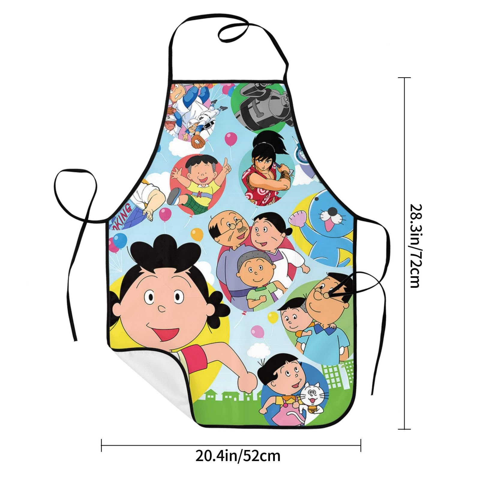 Amazon｜サザエさん カフェエプロン 首掛け 前掛け 保育士