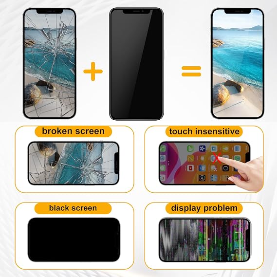 DIGI4U OLED Screen Replacement for iPhone 13 Pro A2483, A2636, A2640, A2638