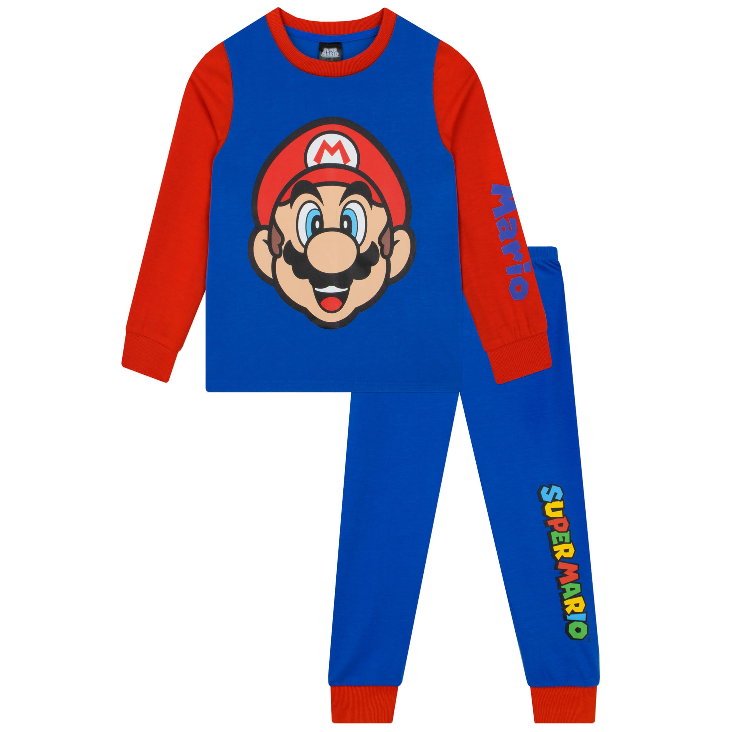Super Mario Pijamas para Niño, Pack De 2, Pijamas Infantiles Gamers, Conjuntos Pijama De Mario para Niños