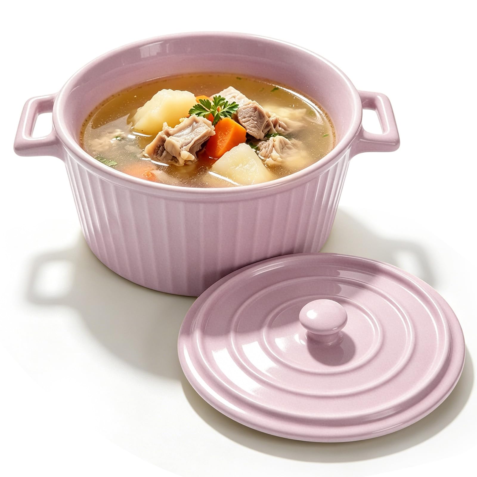 Mini cocotte en céramique 1,2L idéale pour vos lasagnes et ramens au four