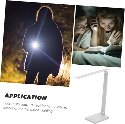 Miniatura 2 de DOITOOL Luces de mesa para escritorio, con batería, lámparas de mesa, lámpara de noche regulable, lámpara de mesa de estudio, lámpara de lectura
