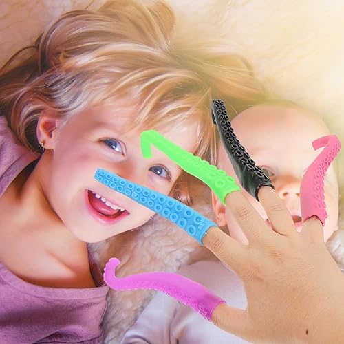 Miniatura 8 de NUOBESTY 10 piezas de tentáculo de pulpo de 6.6 pulgadas, juguete sensorial de tentáculo, juguetes sensoriales de pulpo, recuerdos de fiesta para