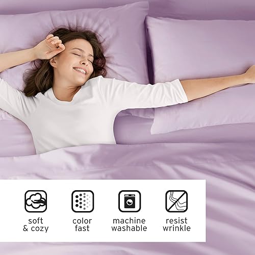 Miniatura 4 de Intelligent Design Sábanas de microfibra tamaño individual suaves, bolsillo elástico para colchones de hasta 14 pulgadas, modernas, para todas las