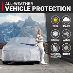 Housse de Voiture Personnalisée iCarCover pour 1978-1987 Chevy El Camino, Imperméable Tous Temps Protection Contre la Pluie Neige UV Solaire Housse de Voiture Extérieure Complète avec Sangle