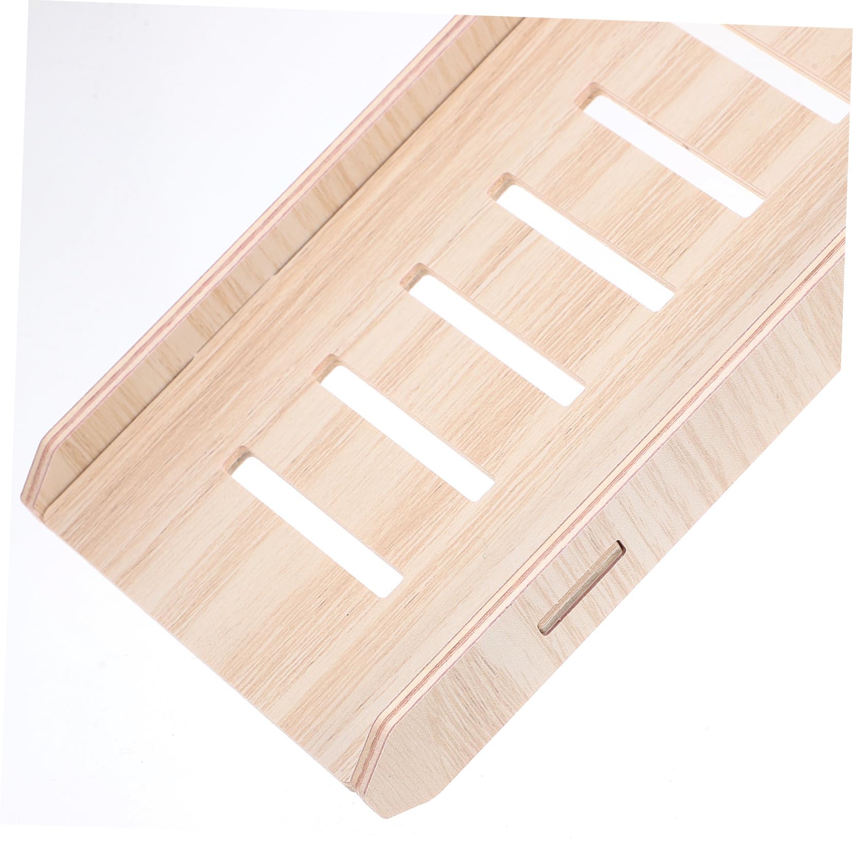 Hamsterholzhaus mit Rutsche, Abnehmbar, Beige, Holz