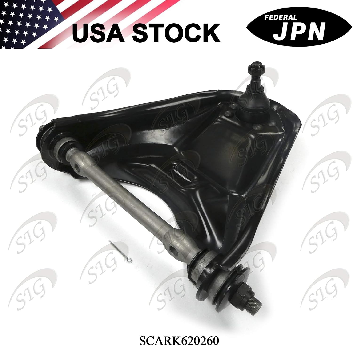 Front Right Upper Control Arm and Ball Joint Assembly Compatible with Buick & Chevrolet & GMC & Oldsmobile & Pontiac Model Blazer & S10 & Jimmy & Sonoma (Replacement# 19133654, RK620260) - SCARK620260