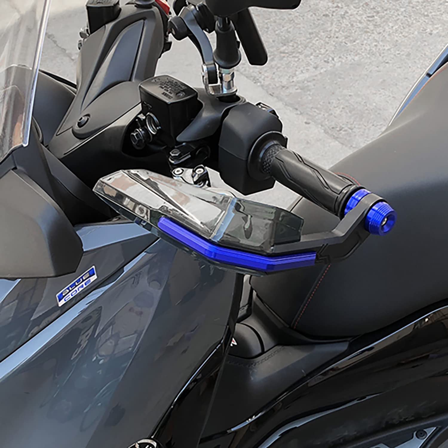 Protège-mains Moto Pour Yamaha NMAX 125 155 - En Aluminium - Protection Contre Vent Et Froid - Rouge - 7