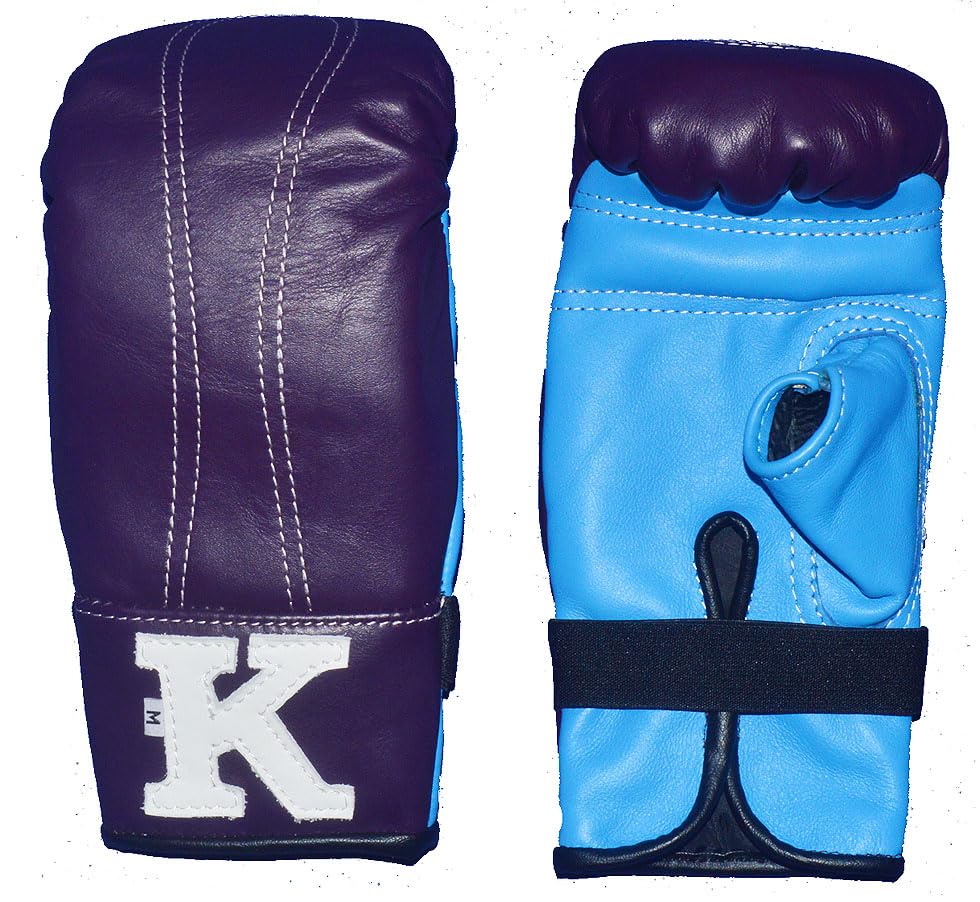 本革製「K」パンチンググローブ Mサイズ　紫 K 本革製パンチンググローブ | パープル - ムエタイインフォ
