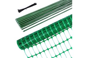 Ohuhu 3.4x100 FT Plastic Fence Roll for Deer, Chicken Yard Fencing and Dog Yard Barrier
