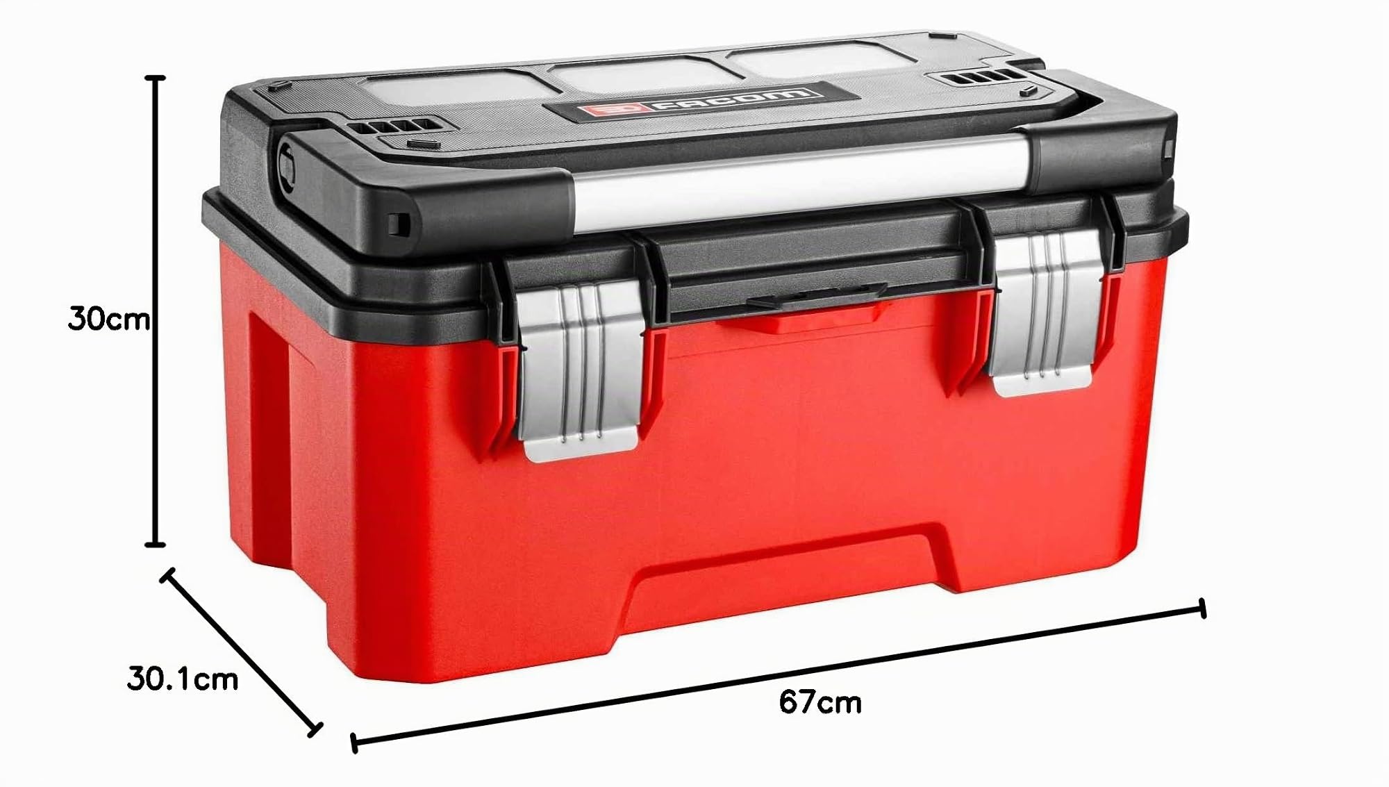 Boîte à outils plastique 20 FACOM poignée aluminium - BP.P20APB