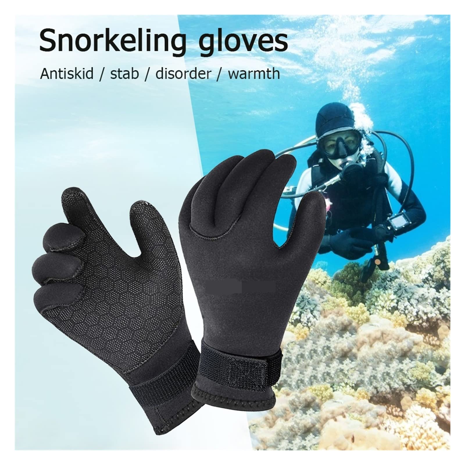 5mm Neopren Tauchhandschuhe Winter Männer Schnorcheln Wassersport Zubehör wasserdichte Männer Warmhalten Schwimmen Tauchhandschuhe VielfäLtige AnwendungsmöGlichkeiten