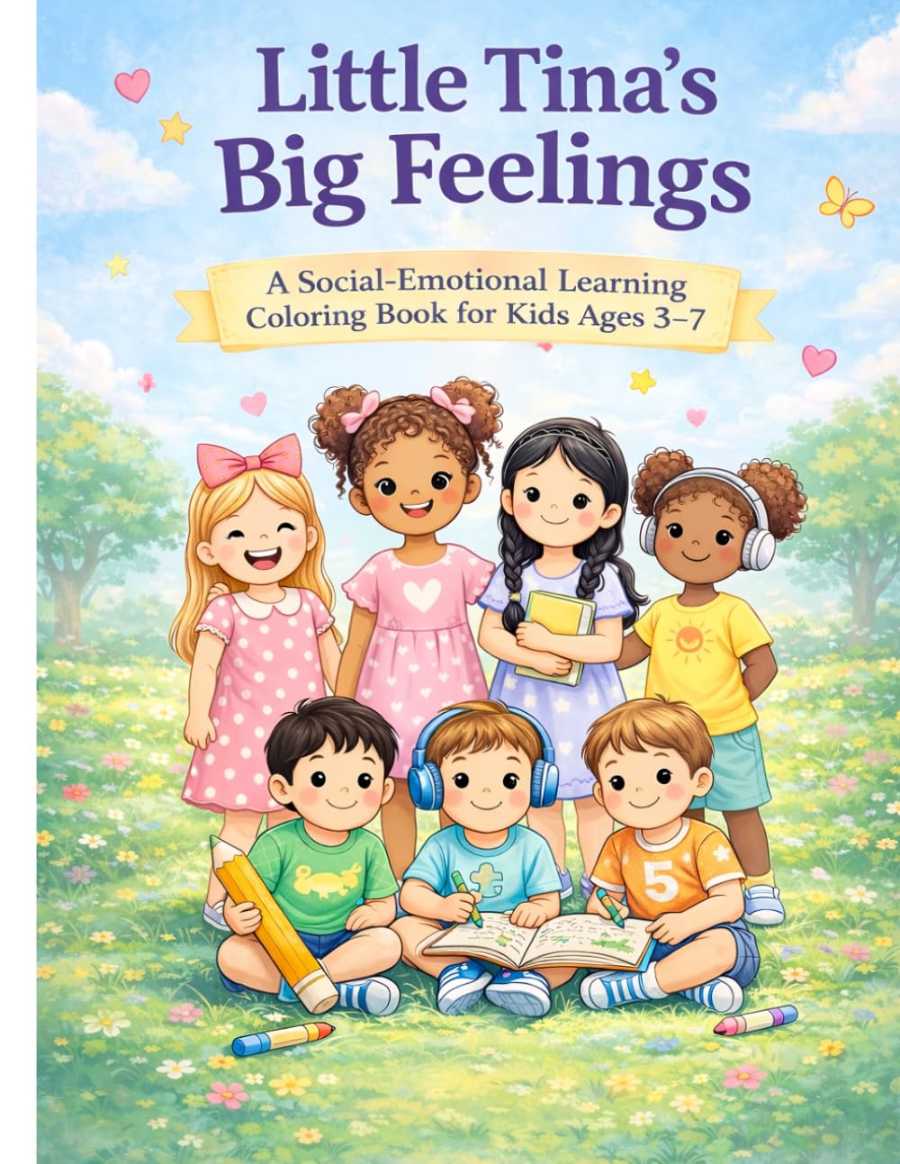 Little Tina’s Big Feelings: A Coloring Book for Kids Ages 4–8 About Feelings and Social-Emotional Learning (Tina and the Emotions)