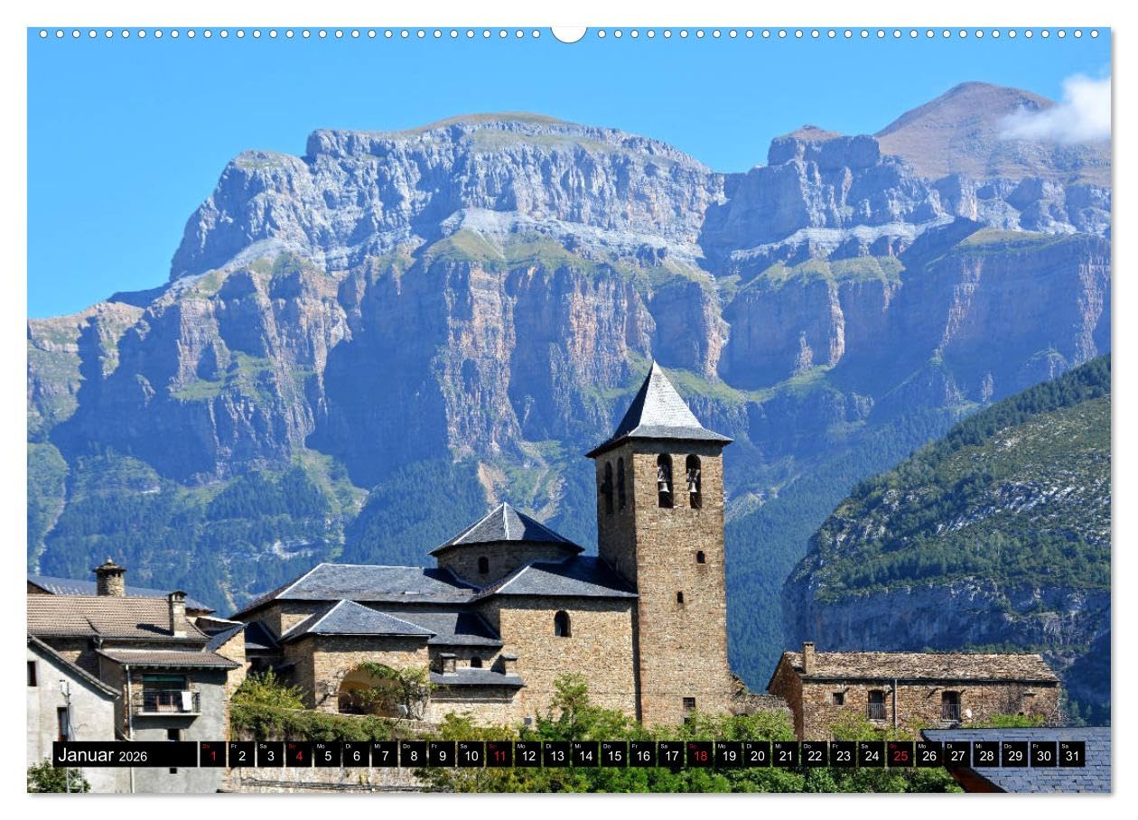 Spaniens wilder Norden (hochwertiger Premium Wandkalender 2026 DIN A2 quer), Kunstdruck in Hochglanz: Von den Pyrenäen zum Baskenland, Kantabrien und Asturien (CALVENDO Orte)