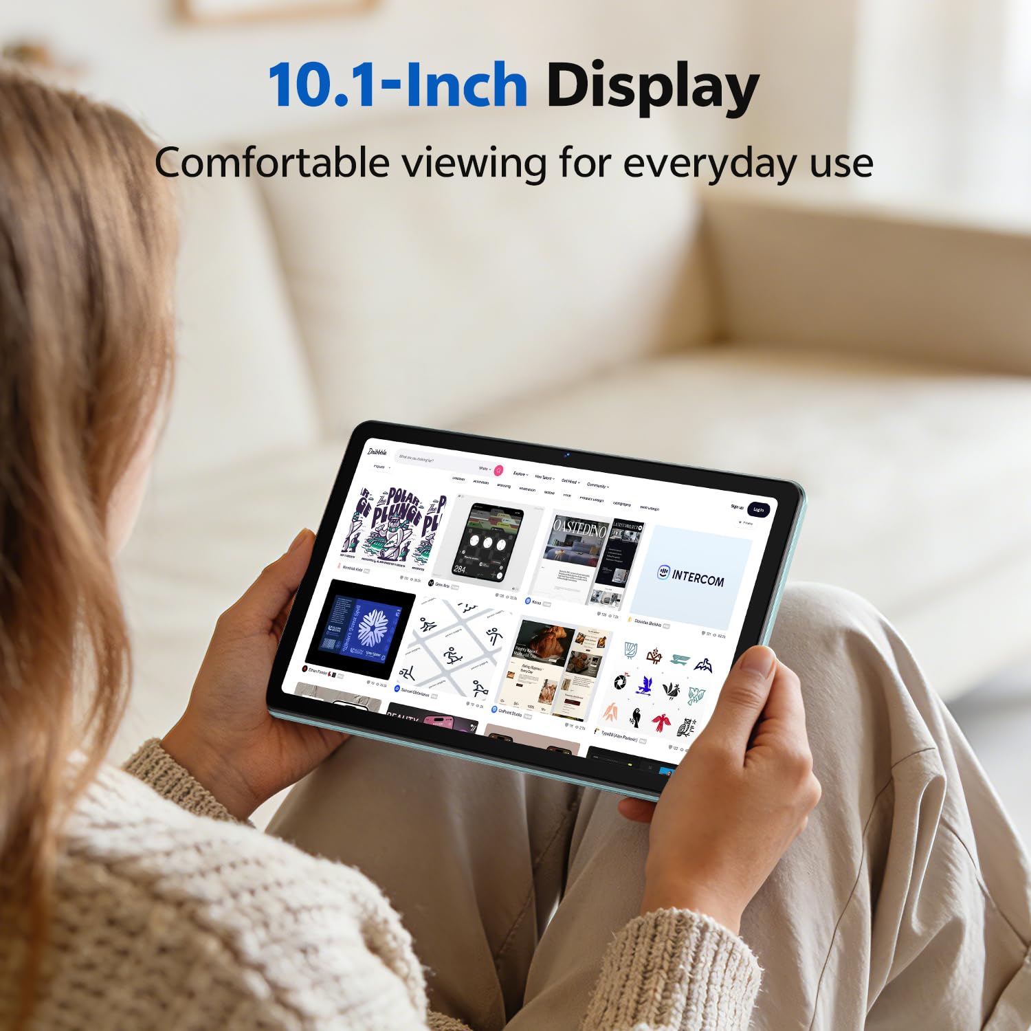 SVITOO Android 16 Tablet 10 Inch with Gemini AI, Octa-Core T7250, 20GB RAM 128GB ROM, 1280 x 800 IPS Screen, Dual-Band WiFi, Bluetooth 5.0, 6600mAh, Type-C, GPS, 1 Year Warranty (Blue) - 3