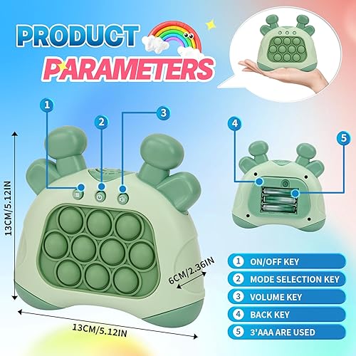 Miniatura 3 de Juego para ansiedad con luz para reventar, juguete sensorial para niños y adultos, juego de reventar burbujas para presionar, regalo para aliviar el