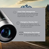 Vista 4 de Escort M2 Smart Dash Cam – 1080P Full HD Video Dash Cam, Incident Reports, Parking Mode, Drive Smarter App, Wi-Fi & GPS, 16GB Micro SD Card