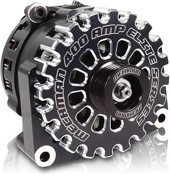 Mechman Alternators 400 Amp Black Billet 96-04 GM Truck/SUV