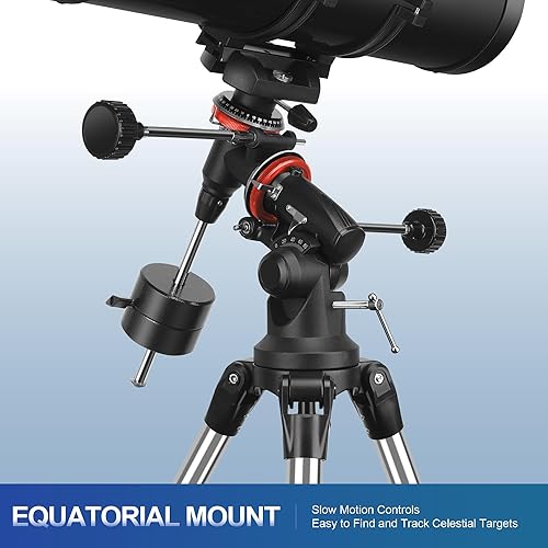 Miniatura 5 de Telescopio, telescopio reflector 150EQ para adultos principiantes en astronomía, telescopios profesionales ecuatoriales manuales astronomía con