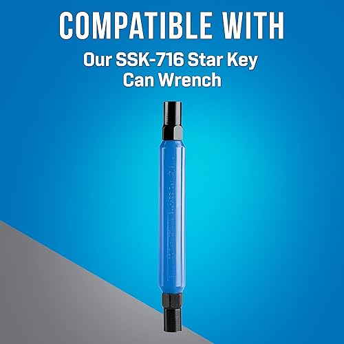 Miniatura 6 de SSK-70 Jonard Tools Slam Lock Star Key para patrones LK y LB