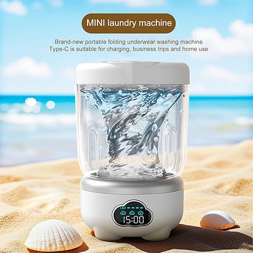 Miniatura 4 de Lavadora de ropa interior, pantalla digital de 1.6 L, lavadora de ropa interior, para calcetines, telas delicadas, toallas, lavandería, apartamento,