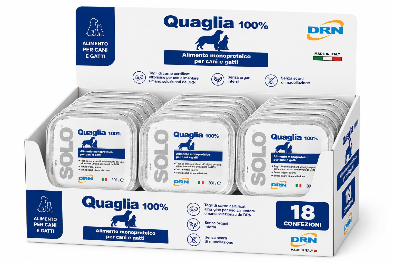 DRN SOLO QUAGLIA 300 gr - CONFEZIONE DA 18