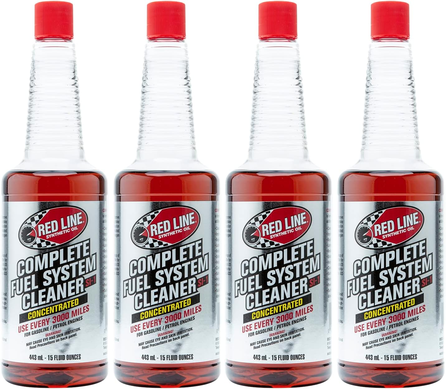 Red Line 60103-4PK Complete SI-1 Fuel System Cleaner - 15 Ounce, (Pack of 4)