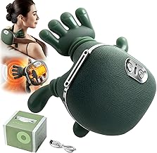 Massager, Back Massager Master for Shoulders 3 Levels Massage 2 Levels Temperature Electric Neck Massagers with Heat The Master Wireless for Women and Men Christmas Gifts