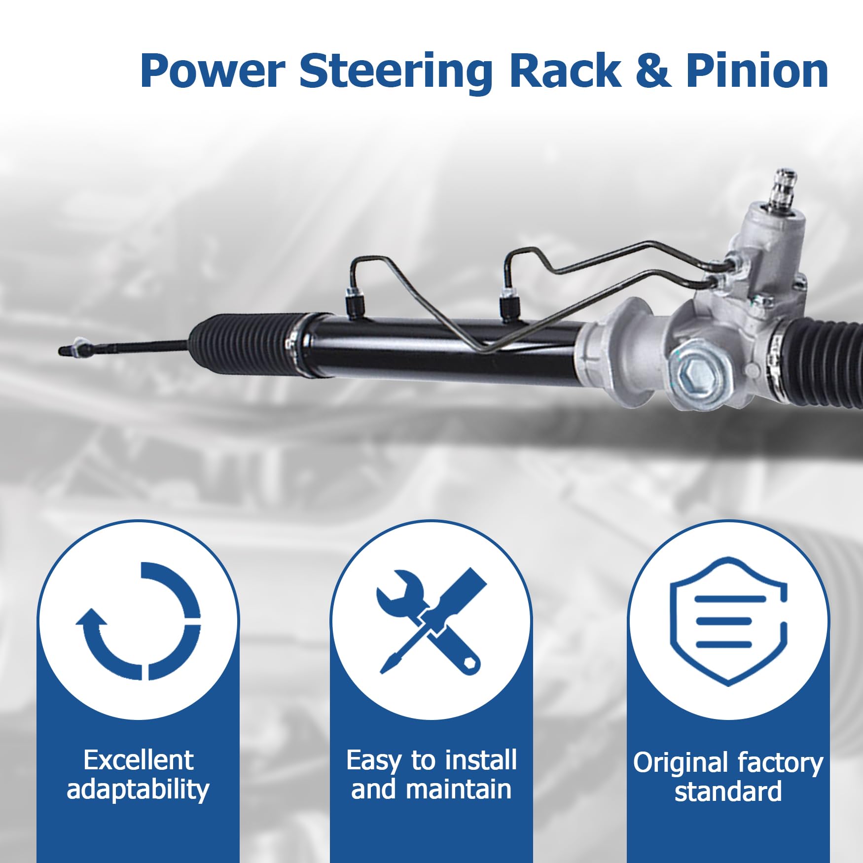 Amazon.com: WFLNHB Power Pinion Set and Steering Rack 490010W000