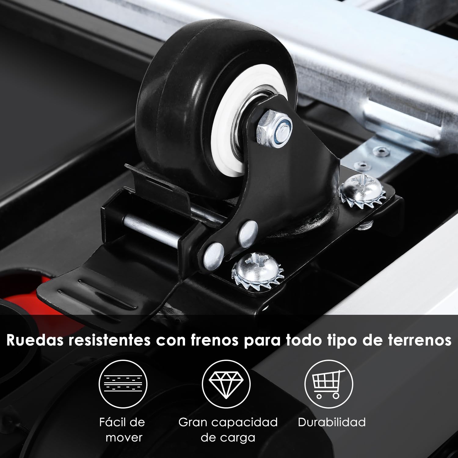 LIFERUN 7en1 Banco de Trabajo Plegable con Enchufe Integrado,Mesa de Trabajo Altura Ajustable,Carro Transporte,Plataforma de Trabajo Portátil,4 pcs Ruedas,Banco de Carpintero,Mesa Tensora,para DIY | Mesa de Trabajo Altura Ajustable, con Enchufe Integrado,
