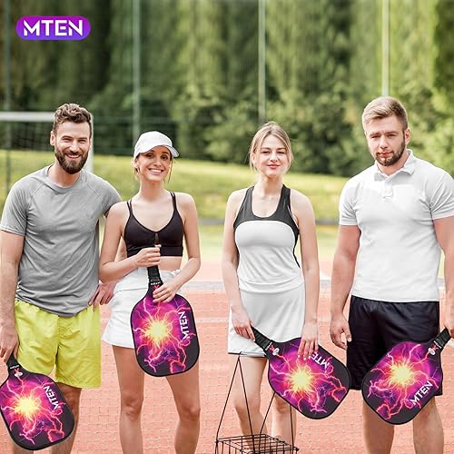 Vista 136 de Pickleball Paddles, USAPA Approved Fiberglass Surface Pickleball Set with Pickleball Rackets, Pickleball Paddles Set for Men Women azul (blue*1)